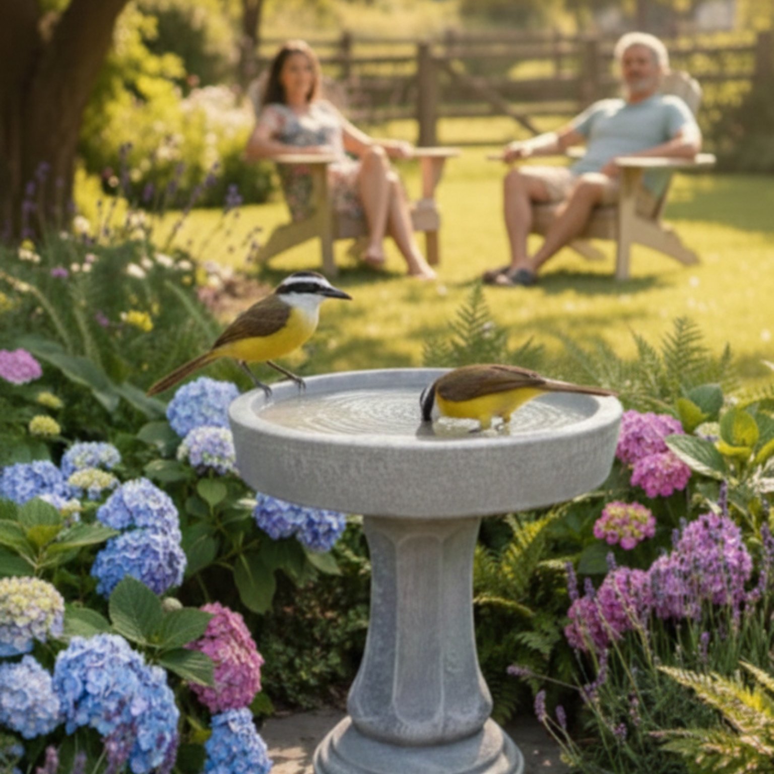Rincón de calma con agua en movimiento